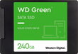 SSD|WESTERN DIGITAL|roheline|240GB|SATA 3.0|SLC|Lugemiskiirus 545 MBait/s|2,5"|MTBF 1000000 tundi|WDS240G3G0A цена и информация | Sisemised kõvakettad | hansapost.ee