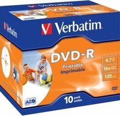 DVD-R plaadid Verbatim 43521 цена и информация | Виниловые пластинки, CD, DVD | hansapost.ee