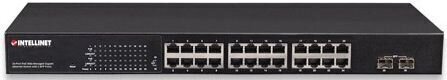 Lüliti Intellinet GigaBit 24x 10/100/1000 RJ45 PoE+ 2x SFP, juhitav hind ja info | Võrgulülitid | hansapost.ee