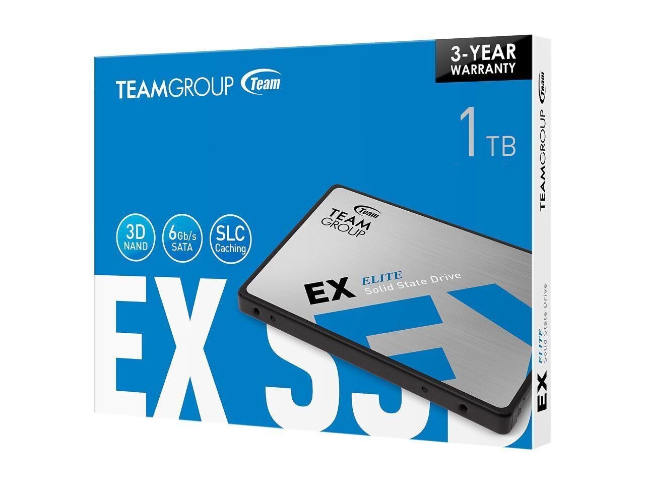 Team Group EX2 2.5" 1 TB Serial ATA III цена и информация | Sisemised kõvakettad | hansapost.ee