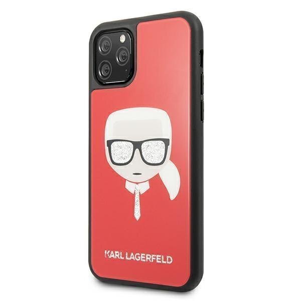 Karl Lagerfeld KLHCN65DLHRE, telefonile iPhone 11 Pro, punane hind ja info | Telefonide kaitsekaaned ja -ümbrised | hansapost.ee