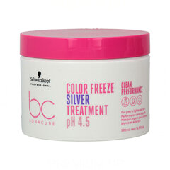Маска для седых волос Schwarzkopf Bonacure Color Freeze Silver pH4.5, 500 мл цена и информация | Средства для укрепления волос | hansapost.ee