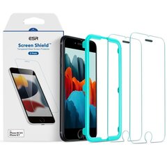 ESR Screen shield iPhone 6 / 6s / 7/8 / SE 2020/SE 2022 прозрачная защитная пленка для экрана, 2 шт. цена и информация | Защитные пленки для телефонов | hansapost.ee