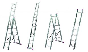 Krause Corda универсальная двухсторонняя лестница, 3 части 6 ступеней цена и информация | Стремянки | hansapost.ee