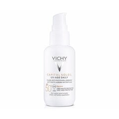 Солнцезащитный крем Vichy Capital Soleil UV-Age Daily SPF50+, 40 мл цена и информация | Кремы от загара | hansapost.ee