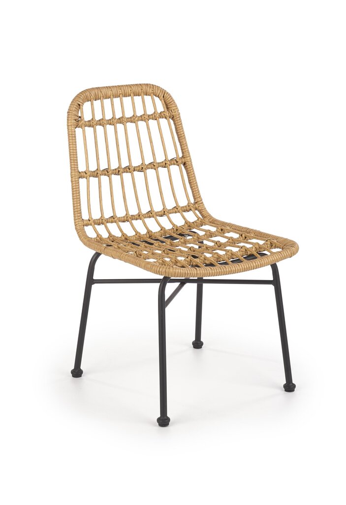 4 tooli komplekt Halmar K401, pruun/must hind ja info | Aiatoolid, rõdutoolid | hansapost.ee