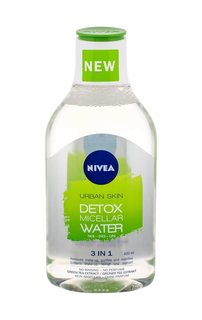 Mitsellaarvesi Nivea Urban Skin Detox 400 ml hind ja info | Näopuhastusvahendid | hansapost.ee