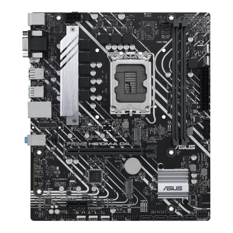 ASUS PRIME H610M-A D4-CSM Intel H610 LGA 1700 micro ATX цена и информация | Emaplaadid | hansapost.ee