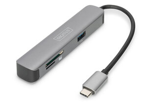 DIGITUS USB-C Dock, 4K/30Hz HDMI/2x USB-A /SD/MicroSD hind ja info | USB adapterid ja jagajad | hansapost.ee