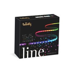 Гирлянда TWINKLY Line 90 Extension Kit (TWL100ADP-B) Smart LED strip 90 LED RGB 1,5 м цена и информация | Новогодняя гирлянда Holiday, 10 светодиодов, 30 см | hansapost.ee