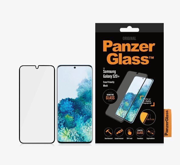 PanzerGlass Biometric 7223, telefonile Samsung Galaxy S20 Plus, läbipaistev цена и информация | Ekraani kaitseklaasid ja kaitsekiled | hansapost.ee