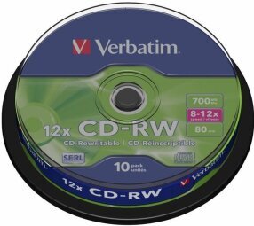 CD-RW plaat Verbatim 43480 hind ja info | Vinüülplaadid, CD, DVD | hansapost.ee