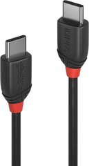CABLE USB3.2 C-C 1M/BLACK 36906 LINDY hind ja info | Lindy Mobiiltelefonid ja lisatarvikud | hansapost.ee