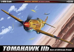 Liimitav mudel Academy 12235 P-40C Tomahawk IIB 1:48 цена и информация | Склеиваемые модели | hansapost.ee