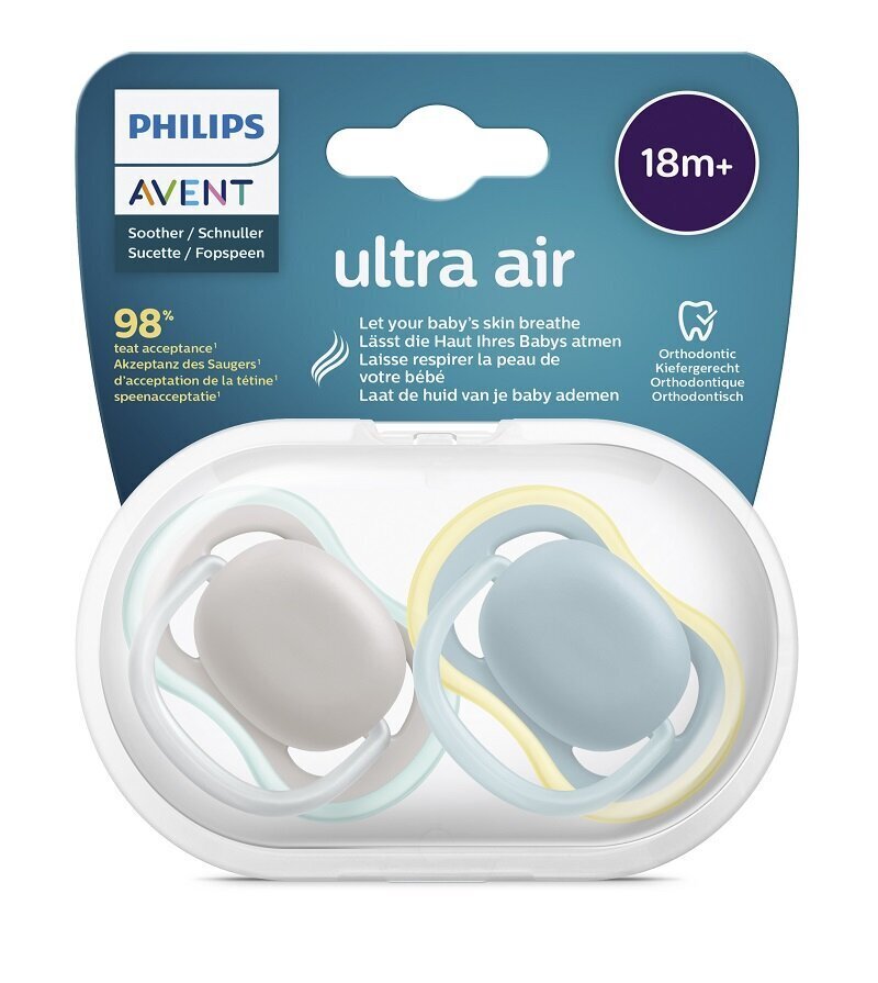 Lutid Philips Avent Ultra Air, 18 kuud.+, 2 tk. hind ja info |  Lutid | hansapost.ee