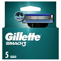 Raseerimispead Gillette Mach 3, 5 tk цена и информация | Средства для бритья | hansapost.ee
