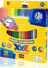 Цветные карандаши XXL, 48 шт., Astra цена и информация | Канцелярские товары | hansapost.ee