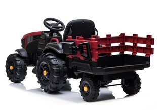 Электрический трактор с прицепом BDM0925, красный kaina ir informacija | Электромобили для детей | hansapost.ee