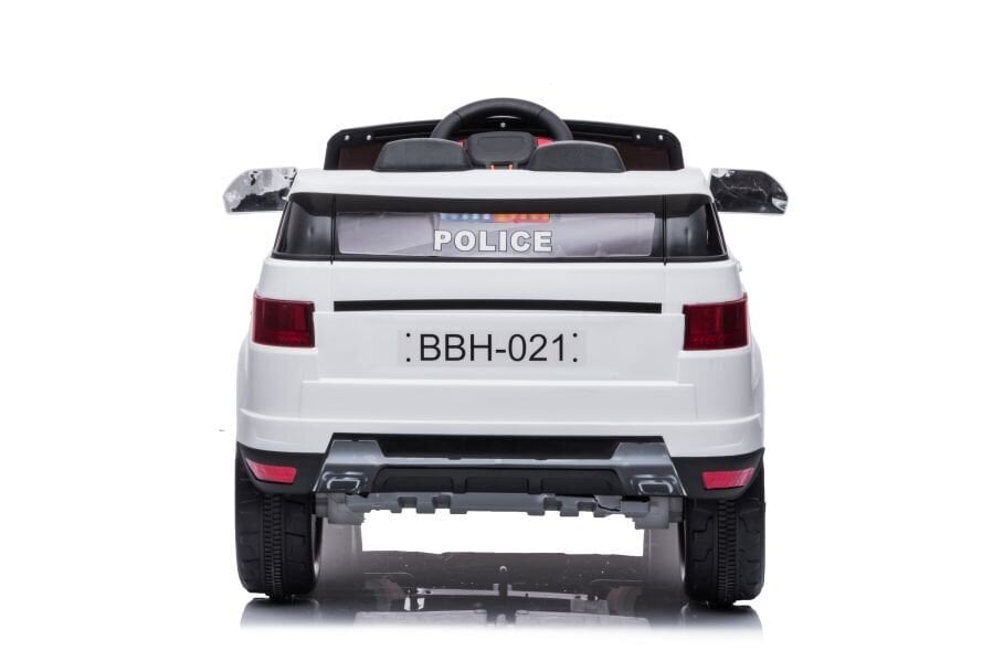 Elektriauto lastele BBH-021 Police, valge цена и информация | Laste elektriautod | hansapost.ee