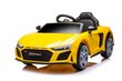 Elektriauto lastele Audi R8 Lift A300, kollane hind ja info | Laste elektriautod | hansapost.ee