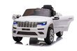 Elektriauto lastele Jeep Grand Cherokee JJ2055, valge hind ja info | Laste elektriautod | hansapost.ee