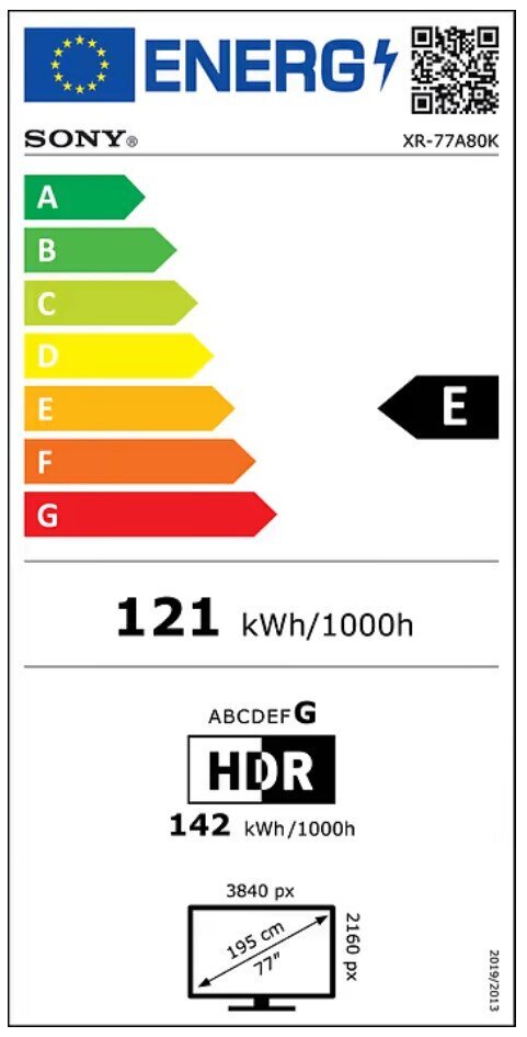 Sony XR77A80KAEP цена и информация | Televiisorid | hansapost.ee