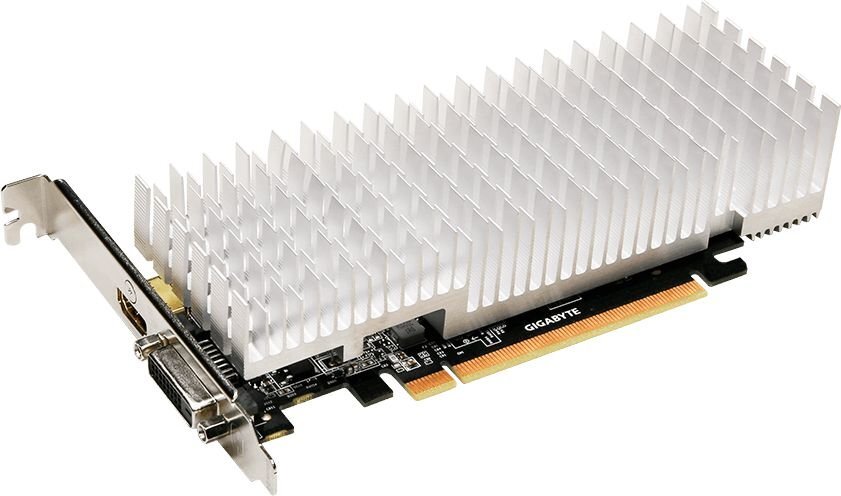 Videokaart Gigabyte GeForce GT 1030 Silent Low Profile 2G, 2GB, DVI/HDMI цена и информация | Videokaardid | hansapost.ee