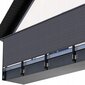 Rõdukardin HDPE koos nööriga, 100x500 cm, tumehall цена и информация | Päikesevarjud ja markiisid | hansapost.ee