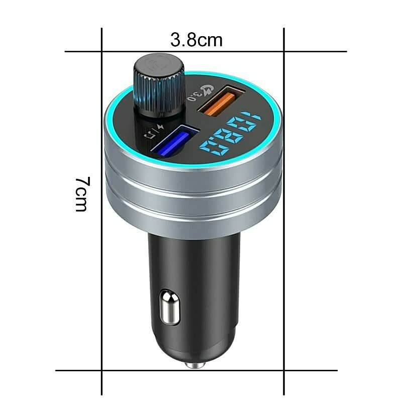 FM modulatsioon Luxivox Ottawa C1 2xUSB QC3.0 Max 18W цена и информация | FM trasmitterid ja modulaatorid | hansapost.ee