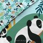 Douceur d'Intérieur voodipesukomplekt Panda Life, roheline, 140 x 200 + 63 x 63 cm цена и информация | Laste voodipesu | hansapost.ee