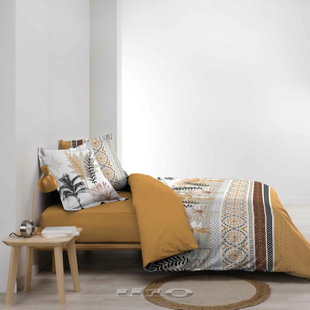 Douceur d'Intérieur voodipesukomplekt Calvinia, kollane, 240 x 220 + 2 x 63 x 63 cm hind ja info | Voodipesukomplektid | hansapost.ee
