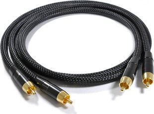 Melodika RCA (Cinch) x2 - RCA (Cinch) x2 2m цена и информация | Кабели и провода | hansapost.ee