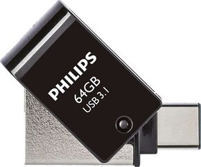 Philips 2 In 1 64GB USB 3.1 цена и информация | USB накопители данных | hansapost.ee