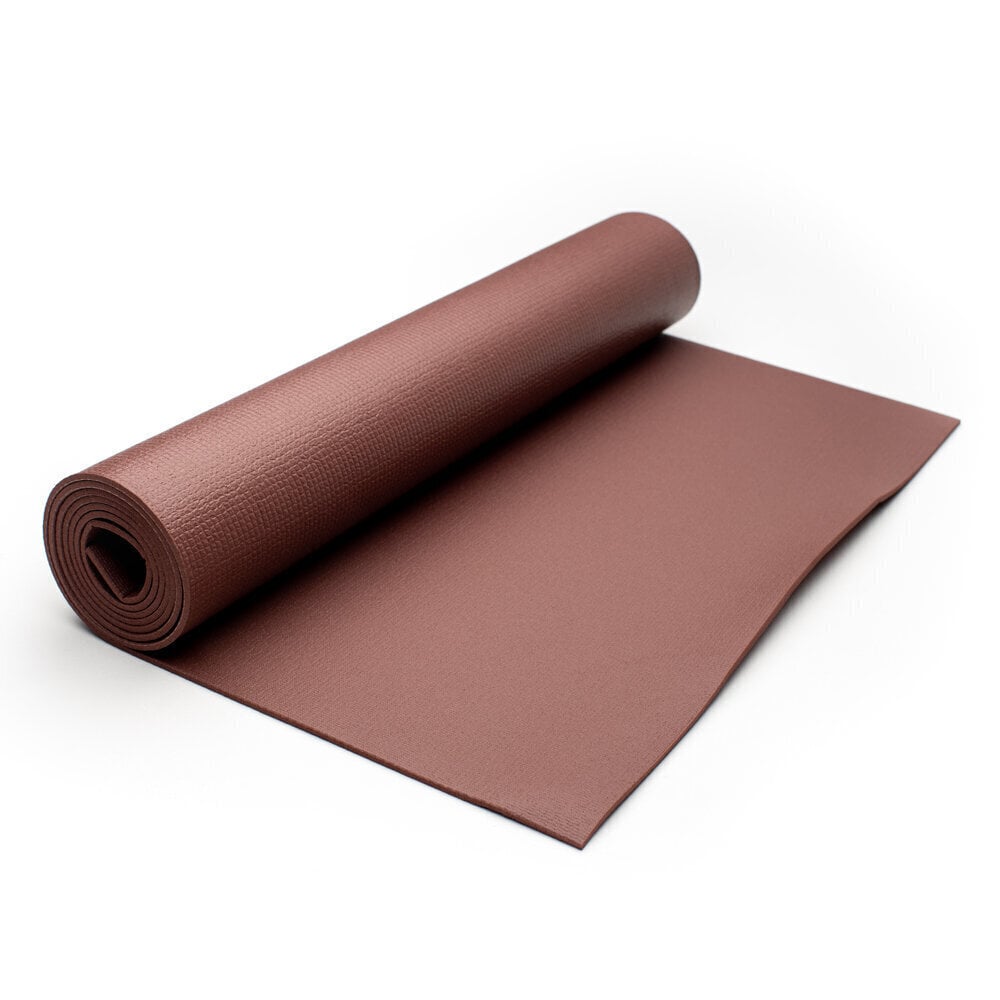Treeningmatt Poise Yama Yoga, 180x60x0,4 cm, pruun цена и информация | Joogamatid | hansapost.ee