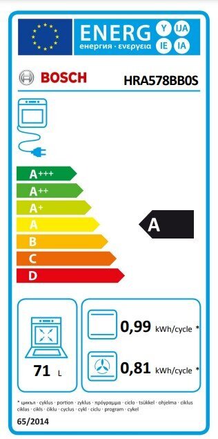 Bosch HRA578BB0S цена и информация | Ahjud | hansapost.ee