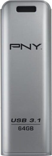 PNY Elite Steel USB 3.1 64GB цена и информация | Mälupulgad | hansapost.ee