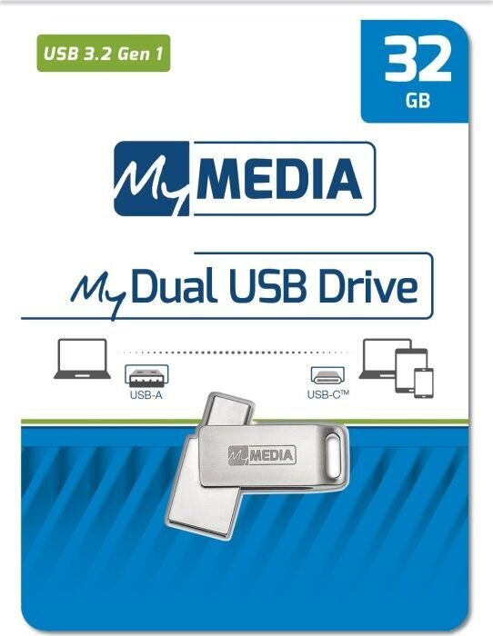 Verbatim Pendrive MyDual 32 GB USB 3.2 Gen 1 цена и информация | Mälupulgad | hansapost.ee