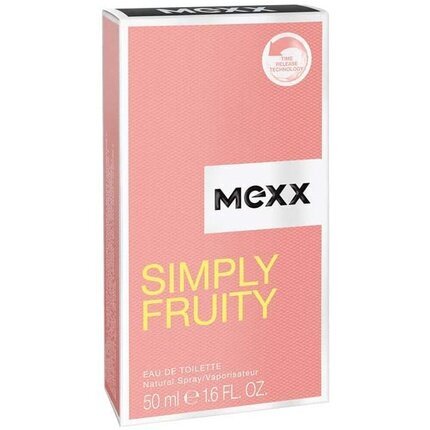 Tualettvesi Mexx simply fruity EDT naistele, 50ml цена и информация | Parfüümid naistele | hansapost.ee