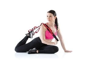 Тренировочная лента Gymstick, черная/красная цена и информация | Фитнес-резинки, гимнастические кольца | hansapost.ee