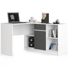 Письменный стол NORE B-17, белый/серый цвет цена и информация | Компьютерные, письменные столы | hansapost.ee