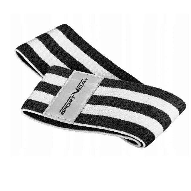 Treeningkumm SportVida Fitness & Crossfit Hip Band, 40x7,6 cm, must цена и информация | Treeningkummid | hansapost.ee