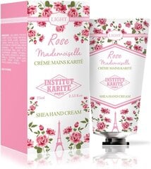 Крем для рук Institute Karite Paris Rose Mademoiselle Light Shea 75 мл цена и информация | Кремы, лосьоны для тела | hansapost.ee