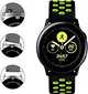 Alogy Watch Band Black Green цена и информация | Nutikellade aksessuaarid ja tarvikud | hansapost.ee