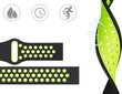 Alogy Watch Band Black Green цена и информация | Nutikellade aksessuaarid ja tarvikud | hansapost.ee