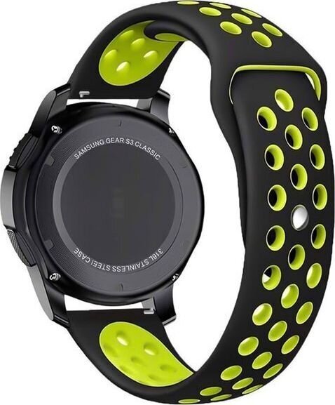 Alogy Watch Band Black Green hind ja info | Nutikellade aksessuaarid ja tarvikud | hansapost.ee