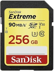 SanDisk Extreme 256GB UHS-1/SDSDXVV-256G-GNCIN hind ja info | Sandisk Mobiiltelefonid, fotokaamerad, nutiseadmed | hansapost.ee