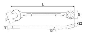 Kombineeritud mutrivõti Yato 32mm (YT-0360) hind ja info | Käsitööriistad | hansapost.ee