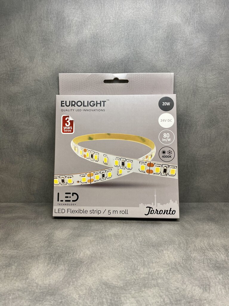 LED riba Eurolight Toronto 5m 120LED/m IP20 4000K цена и информация | Valgusribad ja LED ribad | hansapost.ee