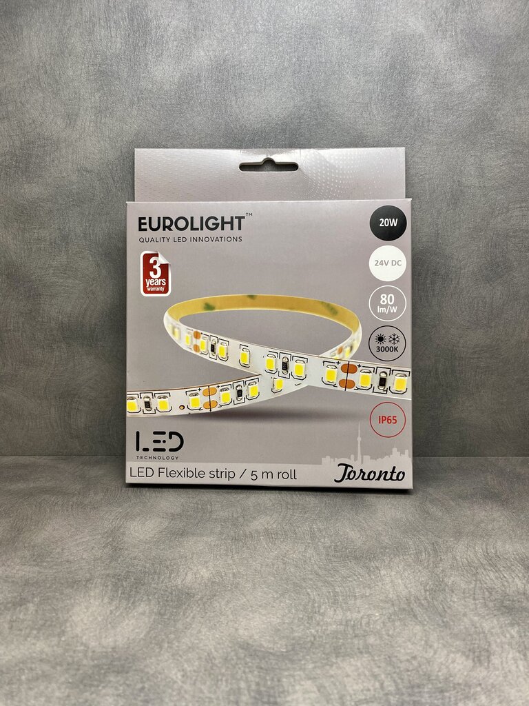 LED riba Eurolight Toronto 5m 120LED/m IP65 3000K цена и информация | Valgusribad ja LED ribad | hansapost.ee