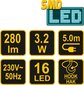 Kaasaskantav valgusti teenindamiseks 16 LED, 3.2W, 280lm Vorel цена и информация | Taskulambid, pealambid ja prožektorid | hansapost.ee
